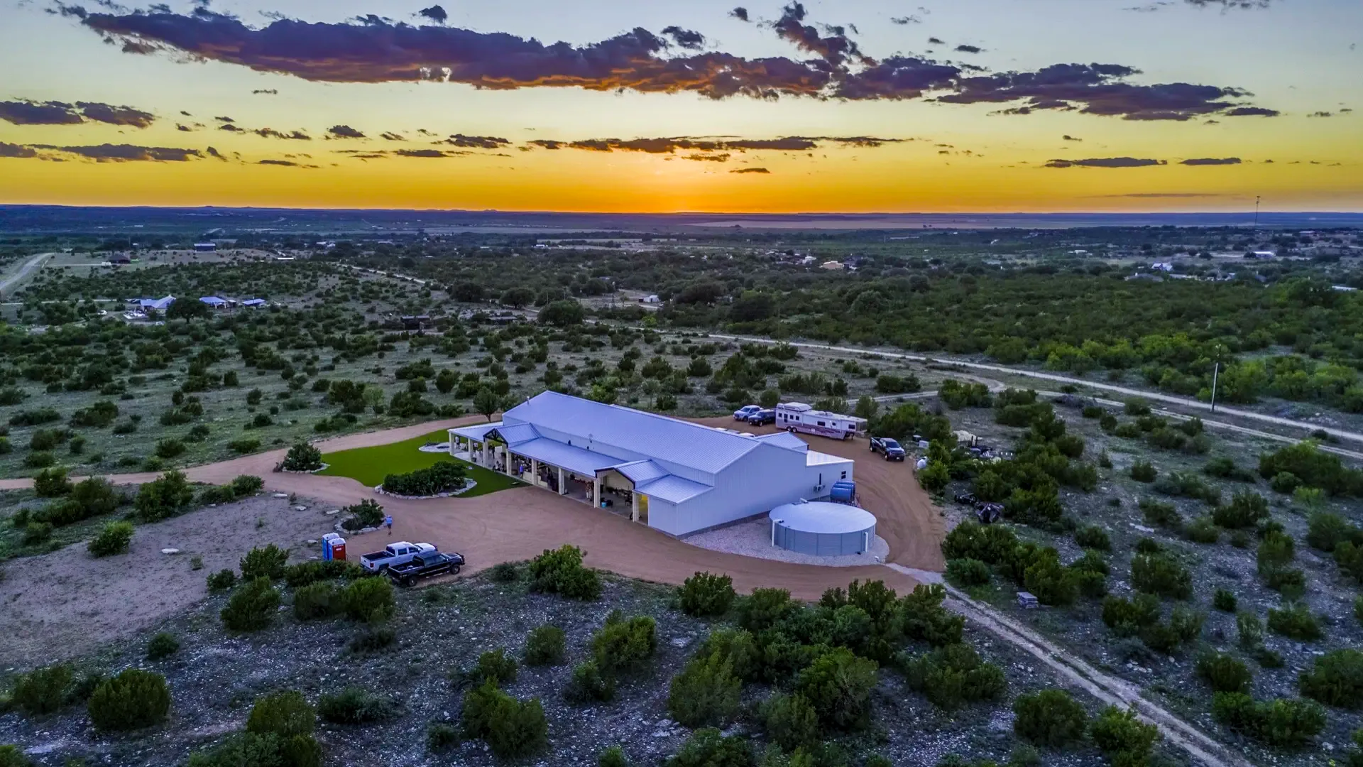 Aerial landscape mapping data capture near San Angelo, Texas