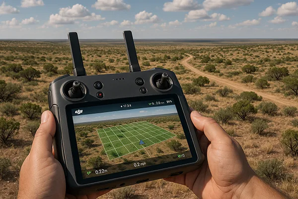 Aerial mapping and photogrammetry survey of land in West Texas